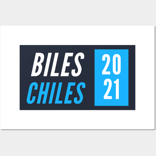 Biles/Chiles 2021 Wall Art by Half In Half Out Podcast